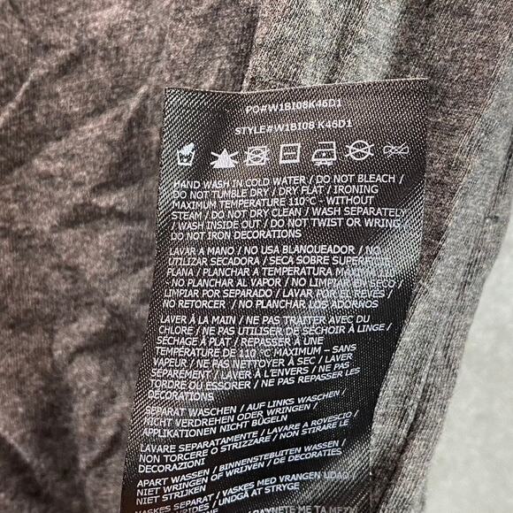 GUESS Women's Charcoal Rhinestone Embellished Crewneck Short Sleeve Tee SZ M - Picture 11 of 11